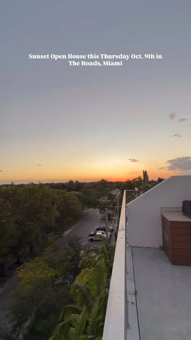 Golden hour in The Roads 🌅✨ — where every evening feels like a getaway. Imagine unwinding after a long day with skyline views, bay breezes, and the city settling into night. 🌇💫

Join us for a Sunset Open House this Thursday, October 9th, from 5–7 PM at 84 SW 28th Rd — and see why life in The Roads is pure Miami magic. 🏡✨

This isn’t just a neighborhood — it’s a lifestyle. Tree-lined streets, quick access to Brickell and Coconut Grove, and sunsets that never get old. 🌴☀️

If you’ve been dreaming about the Miami life — vibrant, connected, and effortlessly scenic — this is your sign to make the move. 💬

#TheRoadsMiami #MiamiLifestyle #SunsetOpenHouse #GoldenHourViews #MoveToMiami #MiamiRealEstate #TheRoads #MiamiLiving